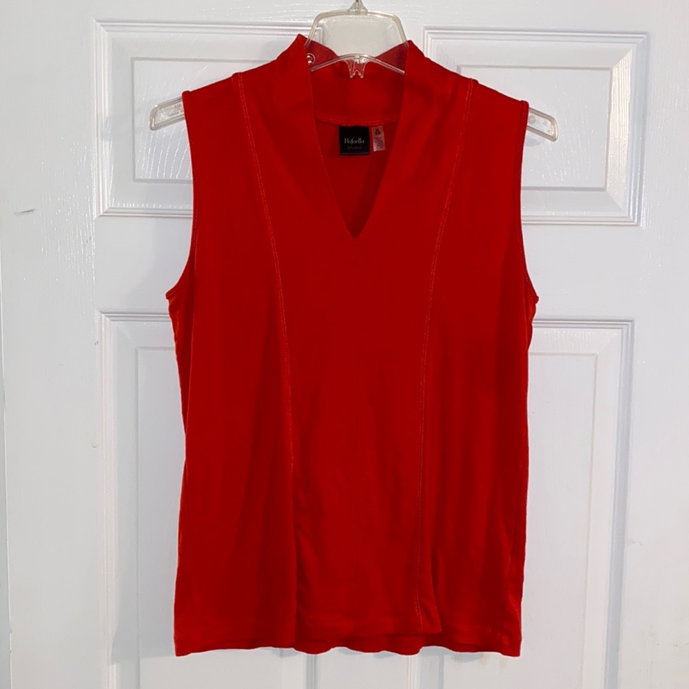 Red V-Neck top